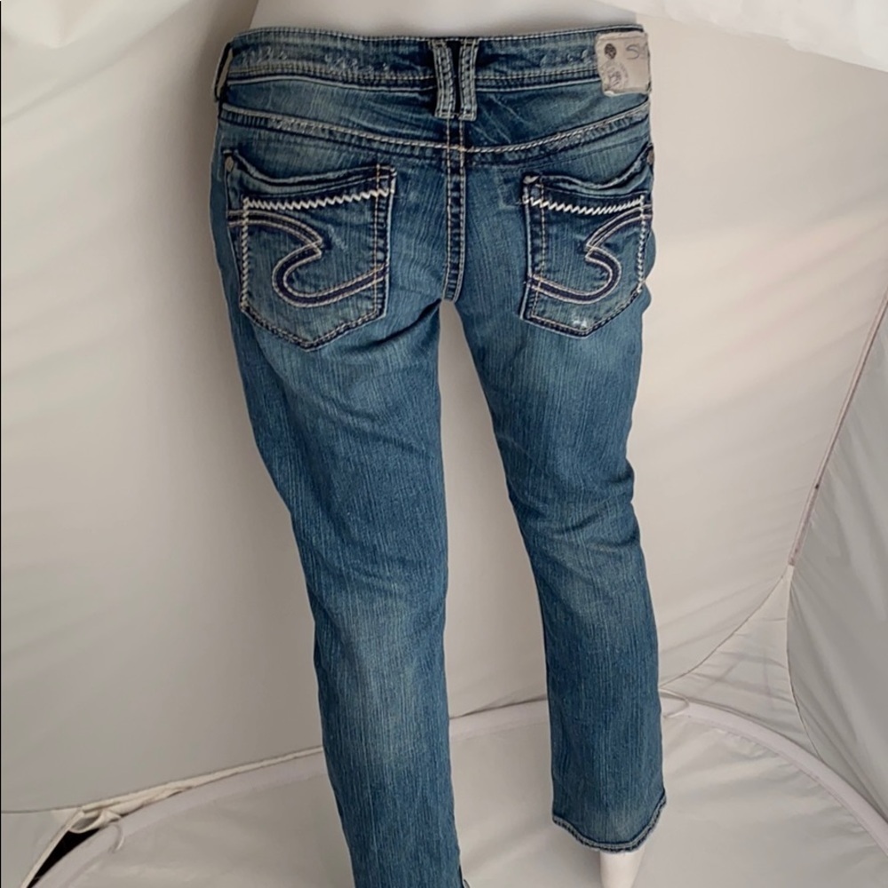 Silver Jeans Aiko Low Straight blue denim jeans 30